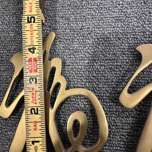 Brass Chinese Symbols Trivets or Wall Hangings - Picture 7 of 13